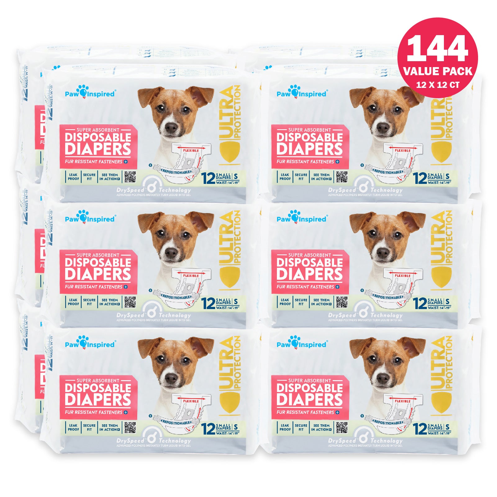 Diapers for female fashion pugs