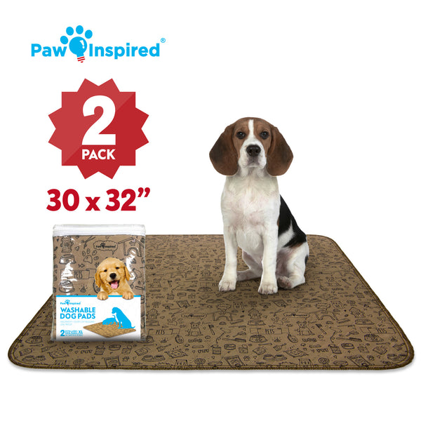 30x32 Paw Inspired Extra Large Washable Puppy Training Pads, Reusable –  Barketshop