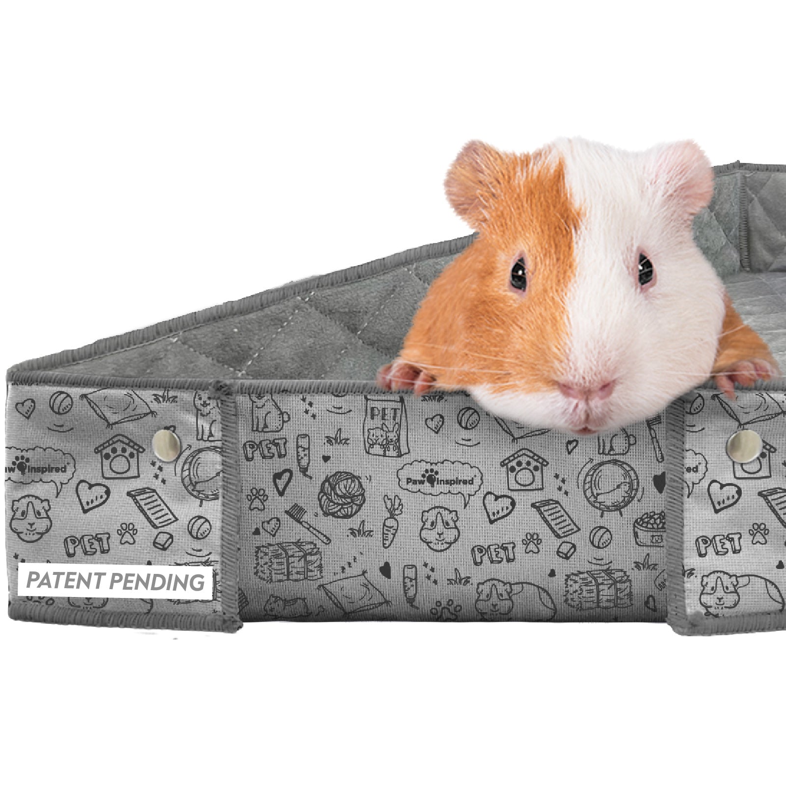 Paw Inspired Critter Box® Washable Guinea Pig Cage Liners, Midwest