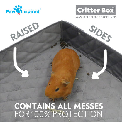 Paw Inspired Critter Box® Washable Guinea Pig Cage Liners, Midwest