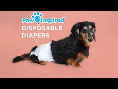 256ct Paw Inspired Ultra Protection Female Disposable Dog Diapers, Small, Bulk